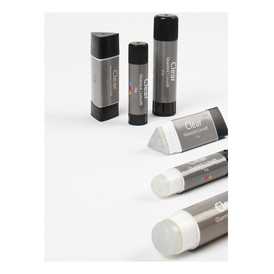 Creativ Company Transparante lijmstift rond, 10 gram