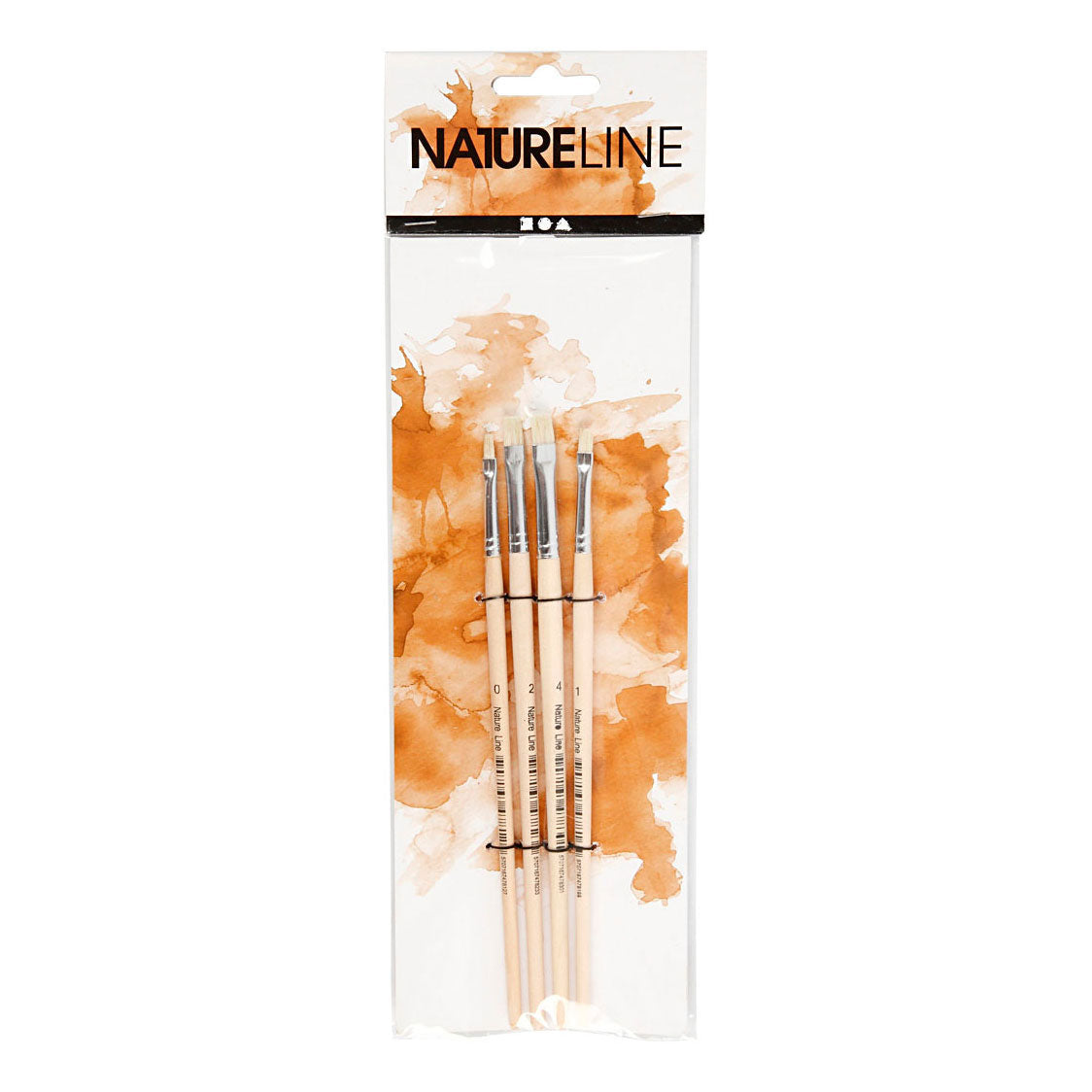 Creativ Company Nature line kwasten 00 1 2 4, 4st.