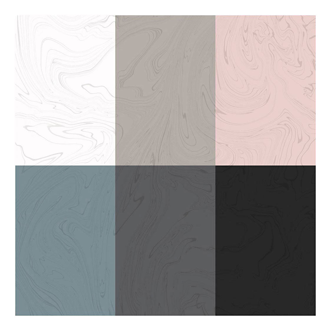 Creativ Company Magic marble verf pastelkleuren, 6x20ml