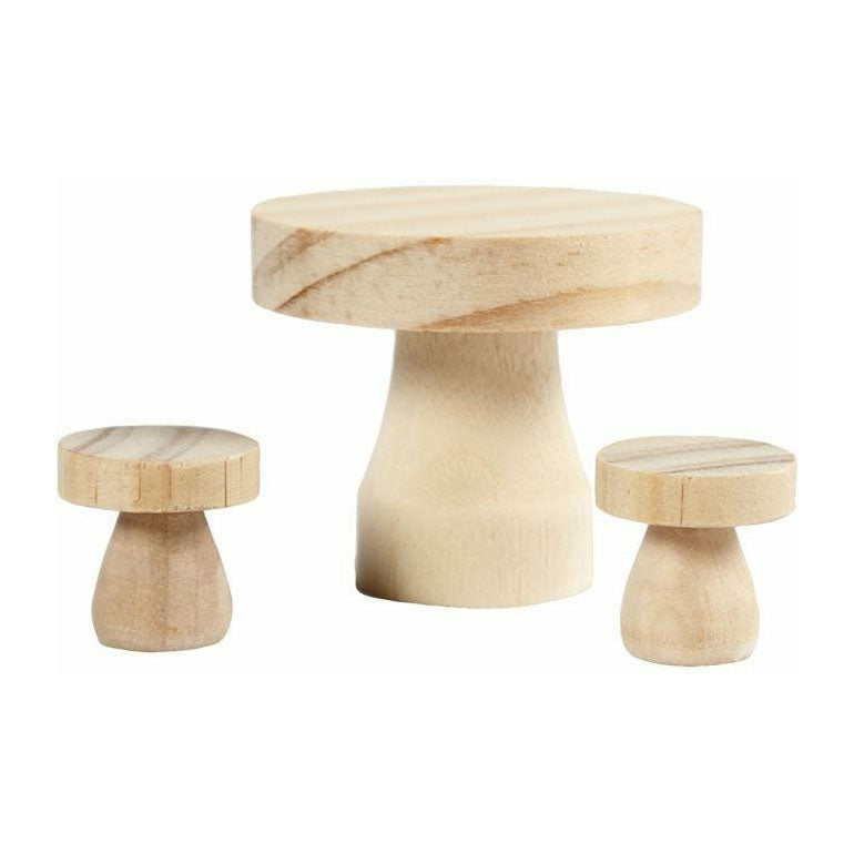 Creativ Company Houten mini meubelset, 3dlg.