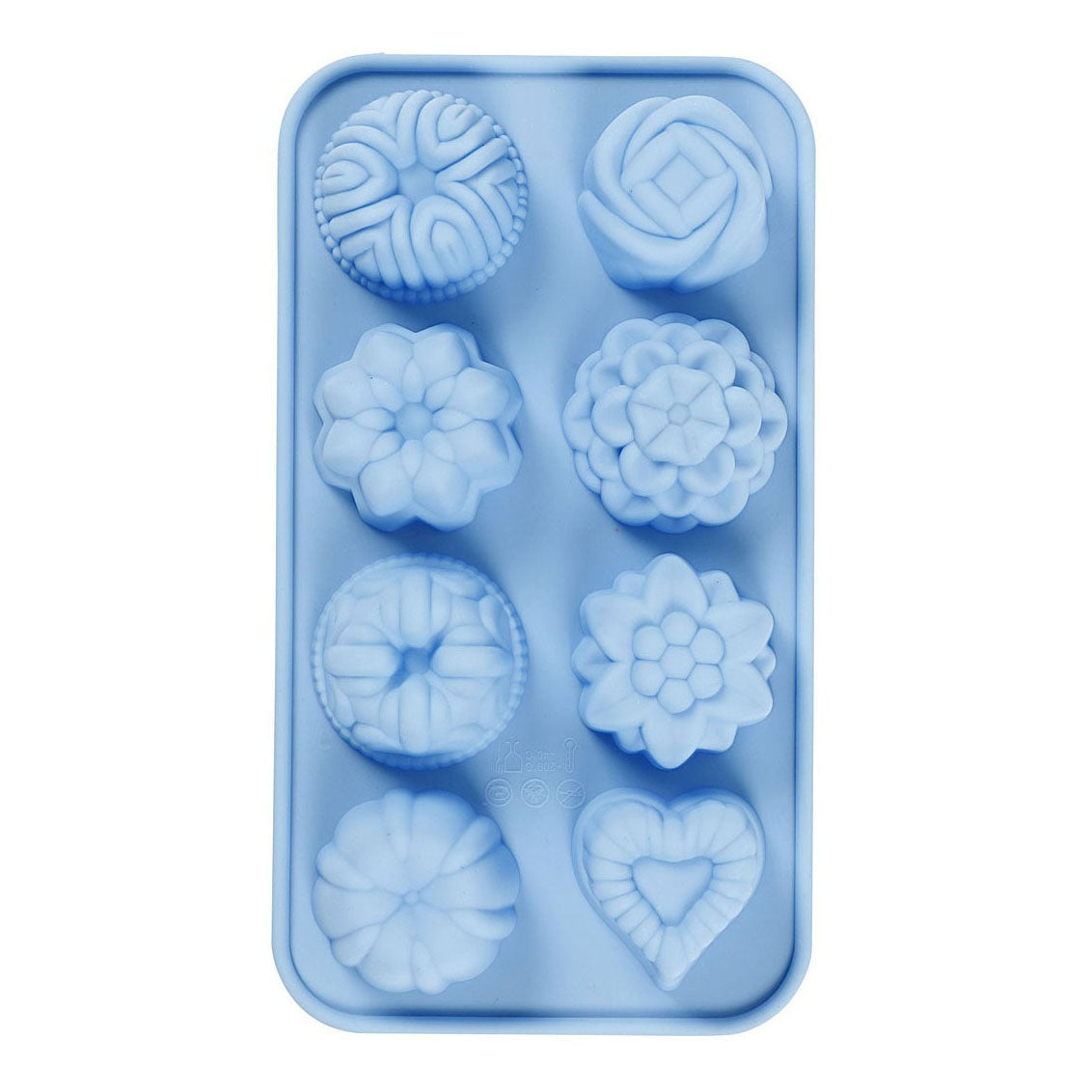 Creativ Company Siliconen gietmal cakejes blauw