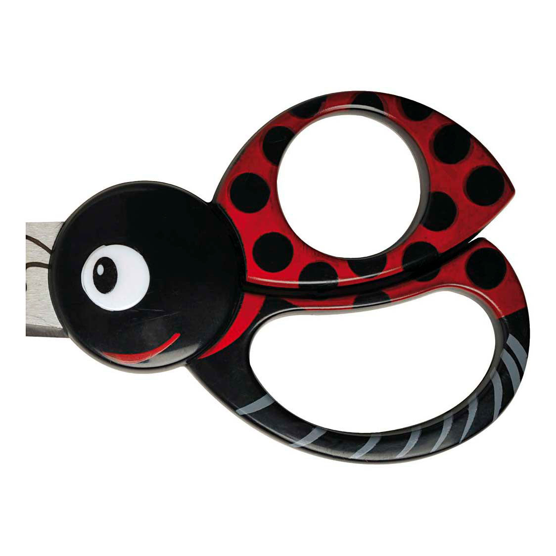 Creativ Company Fiskars kinderschaar met dierenmotief lieveheersbeestje - 13cm