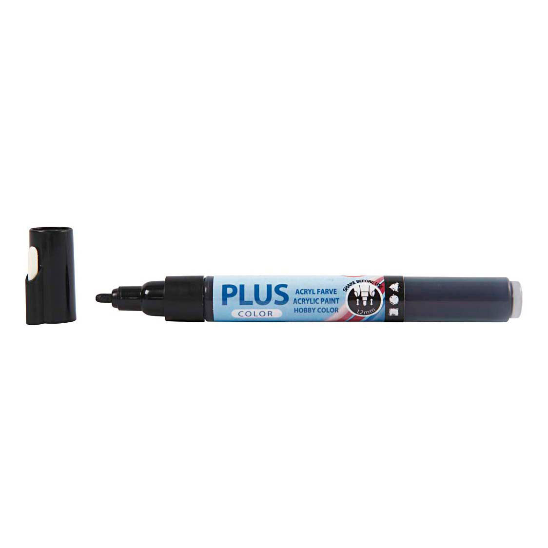 Creativ Company Plus color marker 1-2mm - zwart