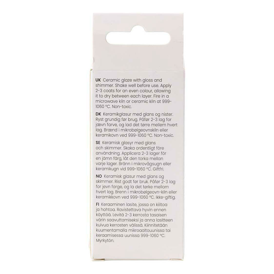 Creativ Company Gespikkeld keramiek glazuur 999-1060 c dekkend rusty nail - 60ml