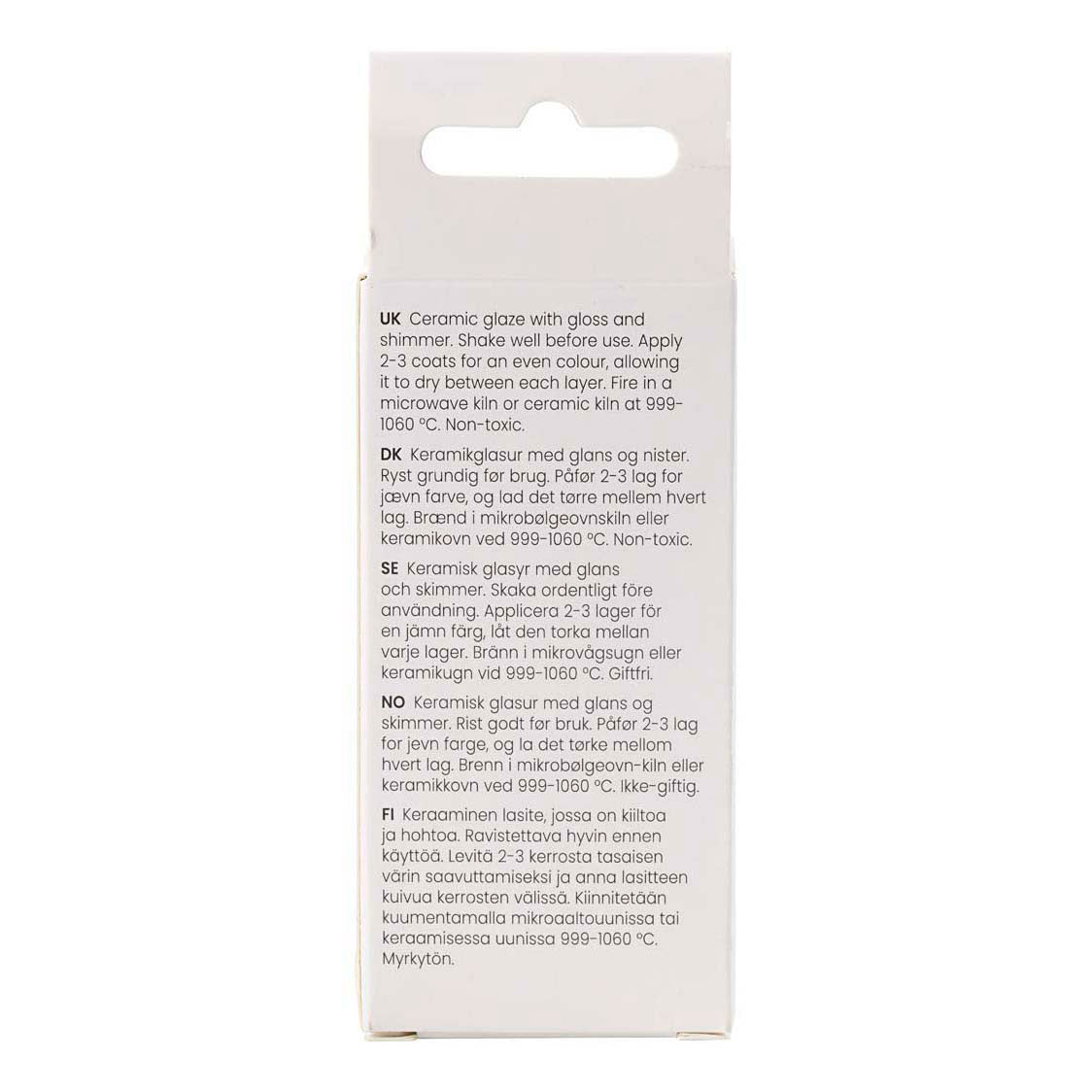 Creativ Company Gespikkeld keramiek glazuur 999-1060 c dekkend tutto nero - 60ml
