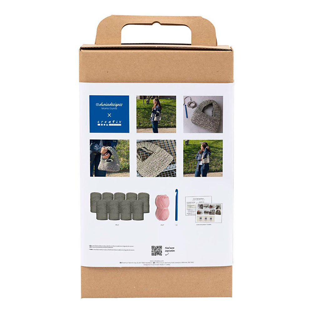 Creativ Company Https: www.cchobby.nl hobbyset-haken-stoere-tas-olijfgroen-1-doos