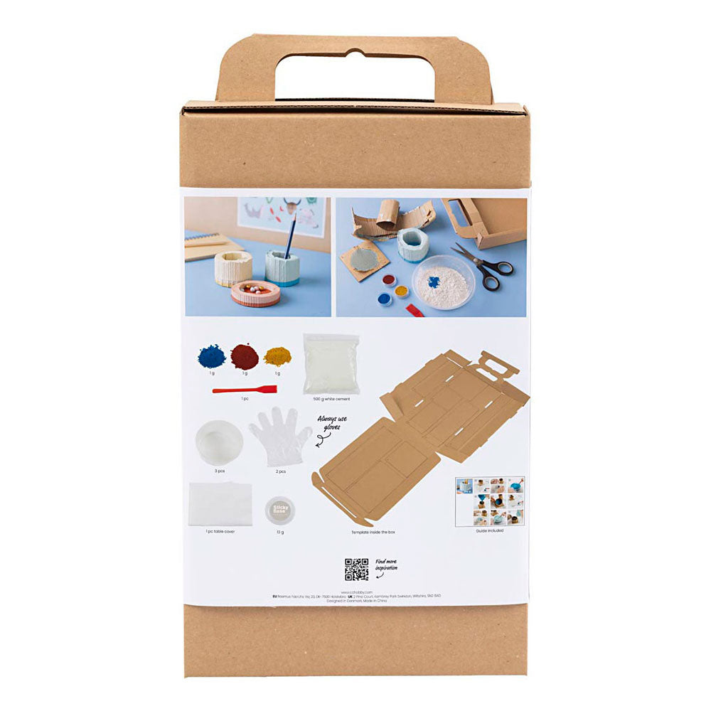 Creativ Company Https: www.cchobby.nl hobbyset-gieten-bakjes-blauw-rood-lichtgeel-1-doos