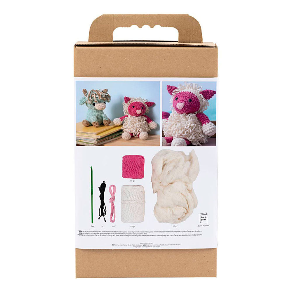 Creativ Company Https: www.cchobby.nl hobbyset-amigurumi-schaap-roze-off-white-1-doos