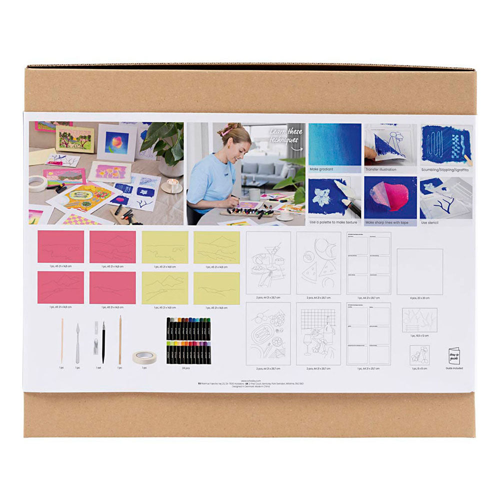 Creativ Company Https: www.cchobby.nl starter-hobbyset-oliepastel-diverse-kleuren-1-doos