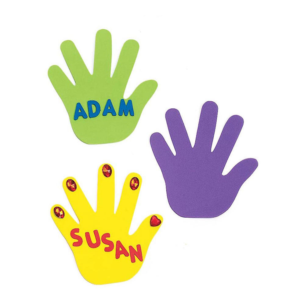 Colorations Happy hands foam vormen, 150st.