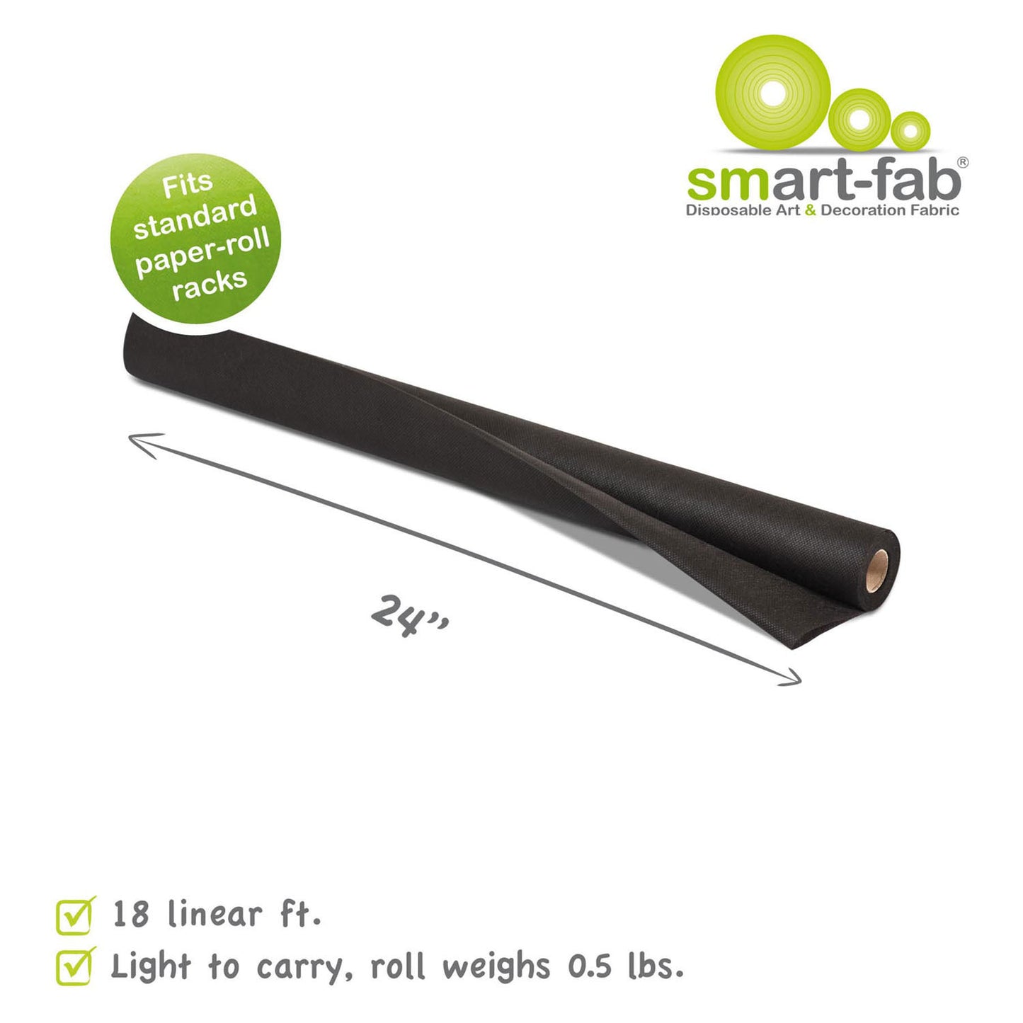 Smart Fab Rol 0,61 x 5,5m - Zwart