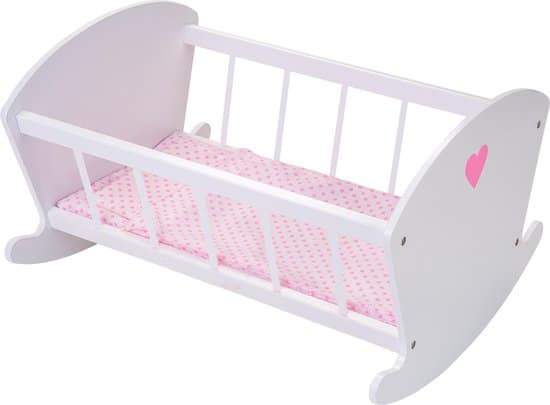 Engelhart Angel toys houten poppen schommelbedje