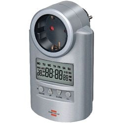 Weekschakelklok brennenstuhl Primera-Line DT IP44 zilver