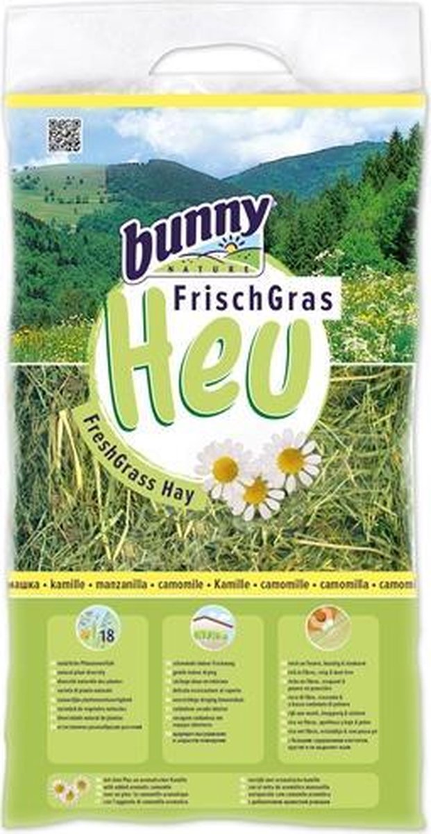 Bunny Nature vers gras hooi met kamille