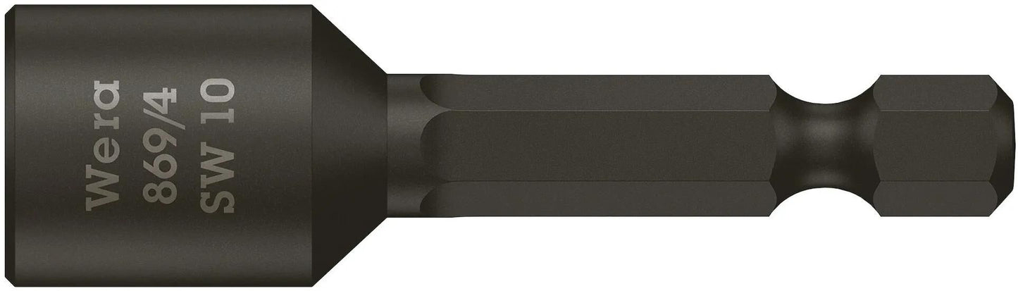 Wera steckschlüsseleinsatz 869 4 bits insert 10mm 869 4 1 4