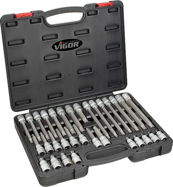 VIGOR steckschlüsselsatz screwdriver.one.sort. 1 2 ribe