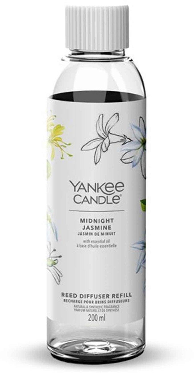 Yankee Candle - navulling voor geurstokjes 200 ml - midnight jasmine