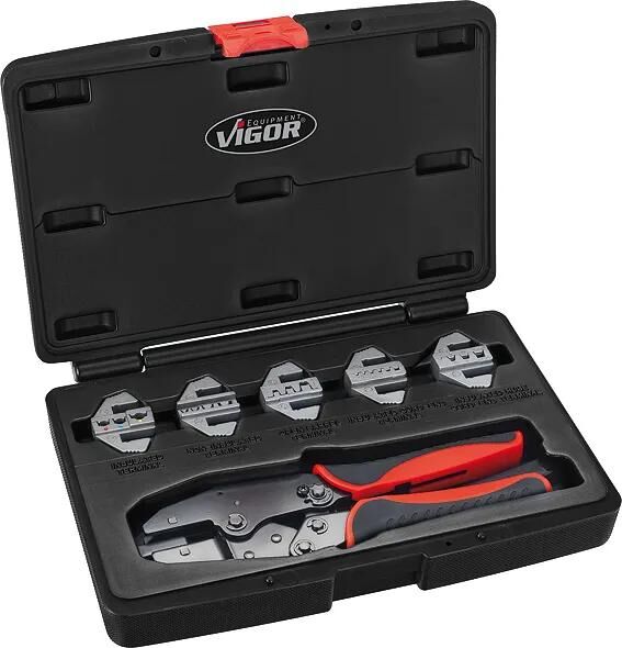 VIGOR crimpzangensatz lever crimping pliers set 6tlg.