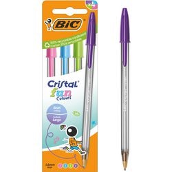 Balpen BIC Cristal Fun Kleurenassortiment