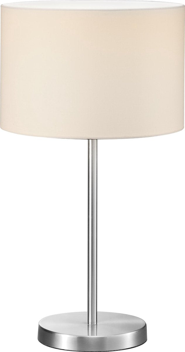 TRIO hotel - tafellamp - nikkel mat - excl. 1x e27 4,9 w - snoerschakelaar
