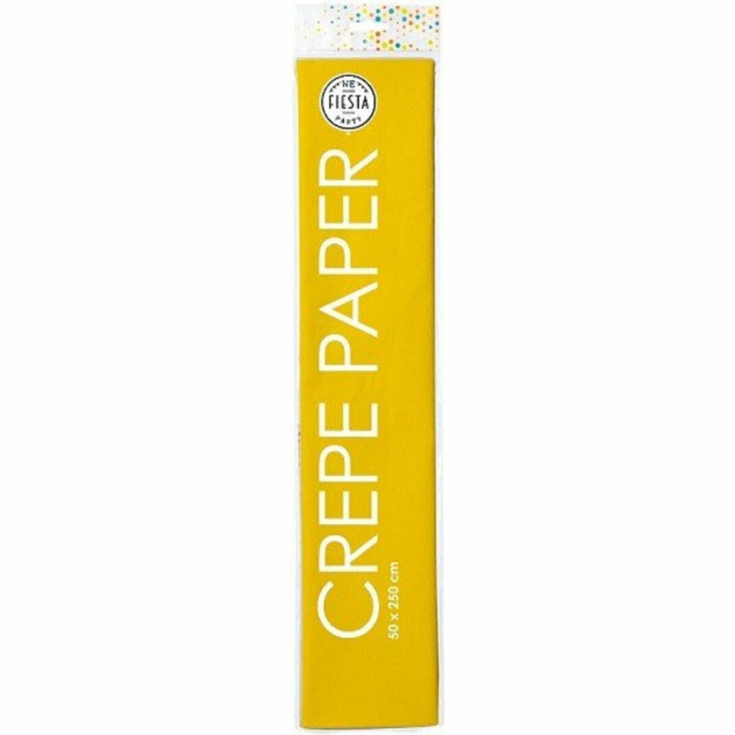 Globos Crepepapier 50x250cm geel pak a 12 rol