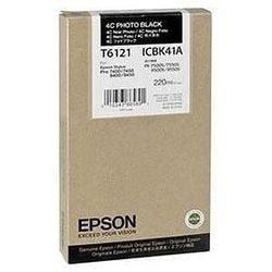 Inktcartridge T612100 Epson foto zwart