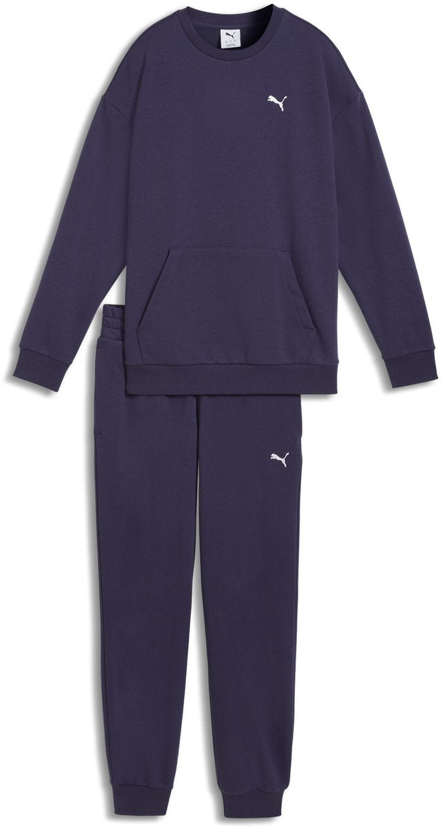 PUMA relaxed sweat suit tr cl dames trainingspak - deep plum