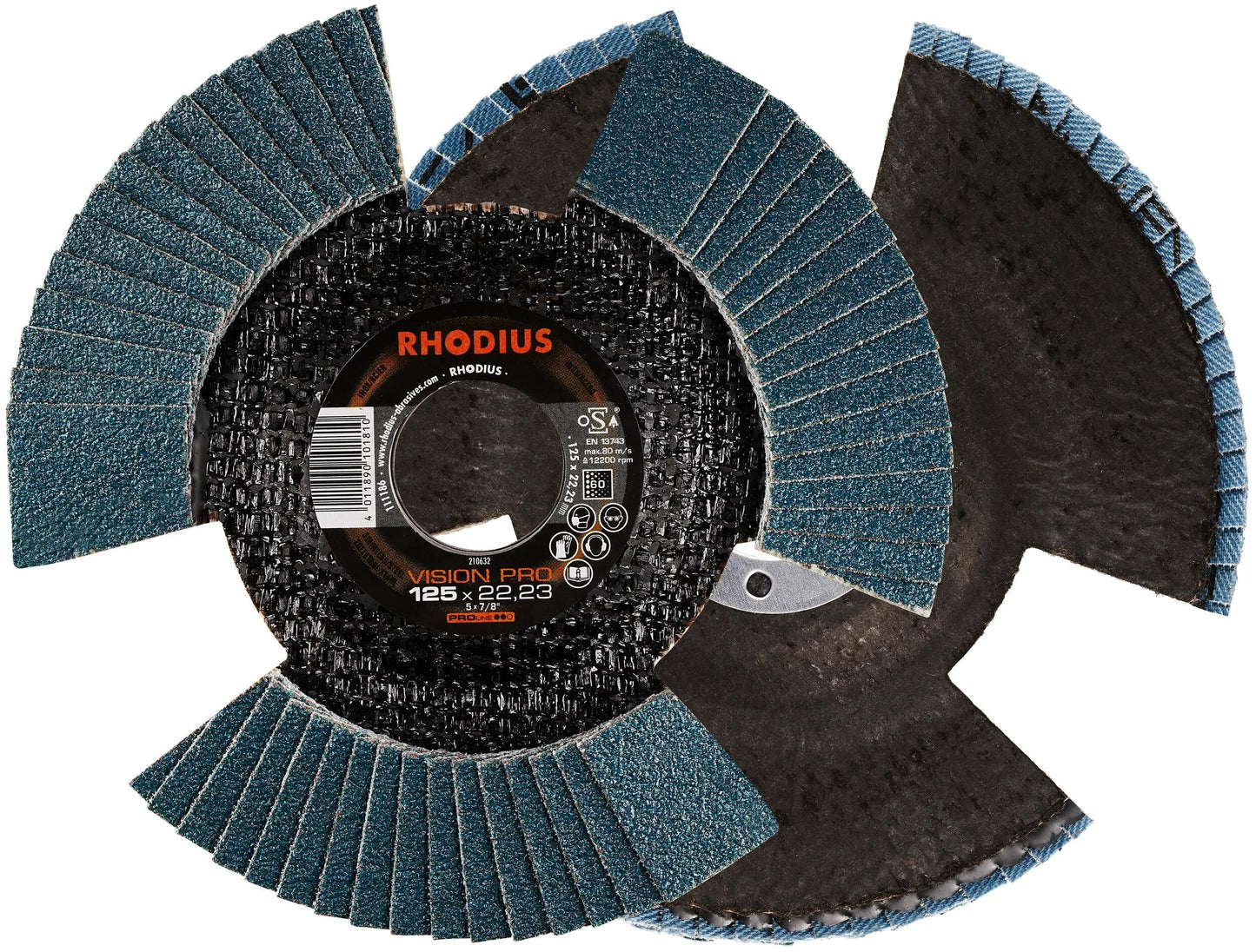 RHODIUS lamellenscheibe vision pro serrated washers vision p 60 125x22,23