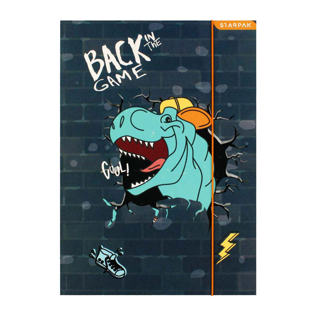 Map met Elastiek A4 Skate Dino