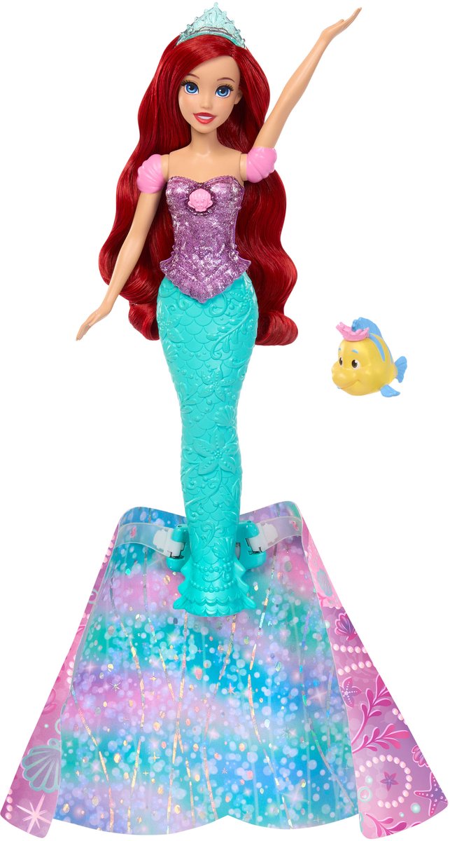 Mattel Disney prinses transformerende ariël - modepop