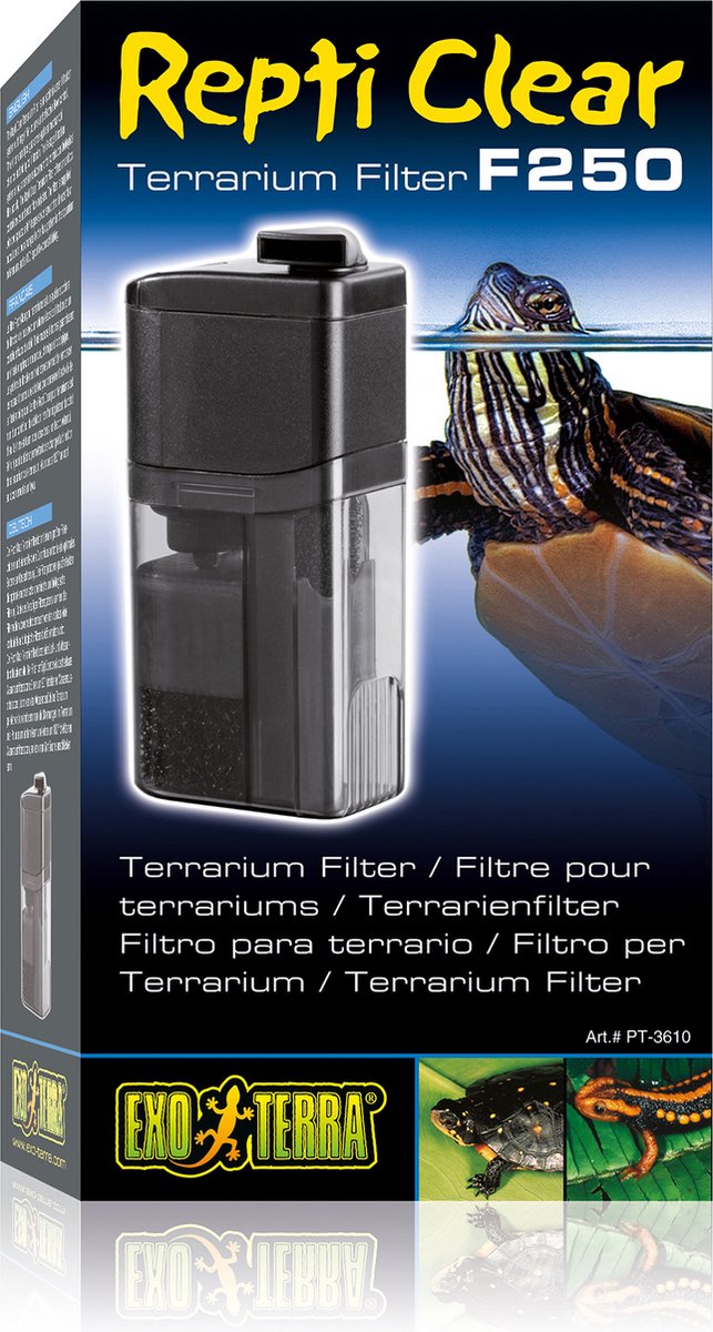 Exo Terra filter repti clear - f250 terrarium proderma - naturel