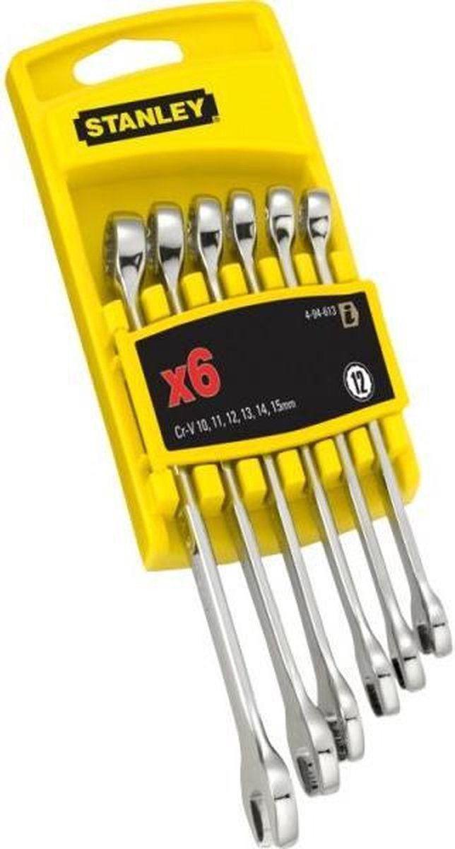 STANLEY ringsteeksleutelset (6 delige set)