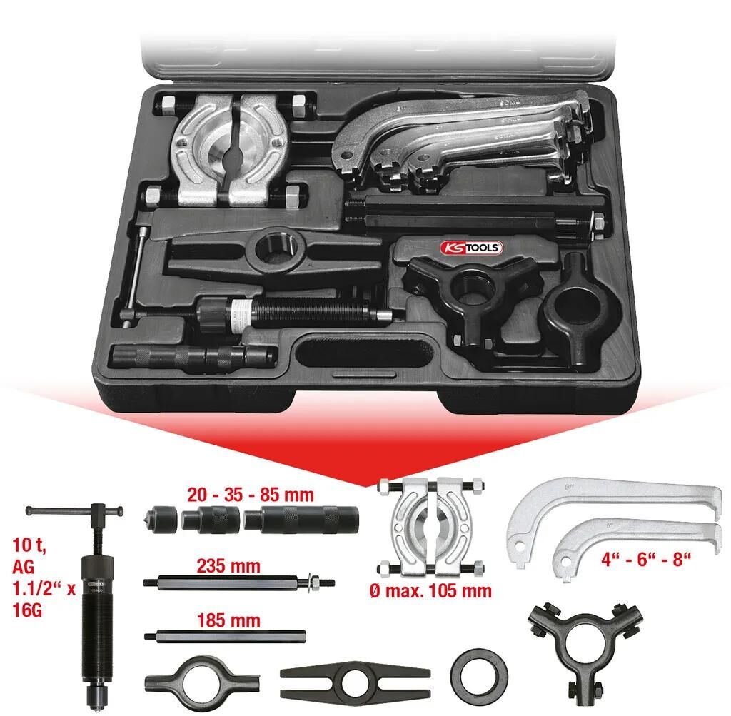 KS TOOLS abziehersatz remover set assortment tool steel