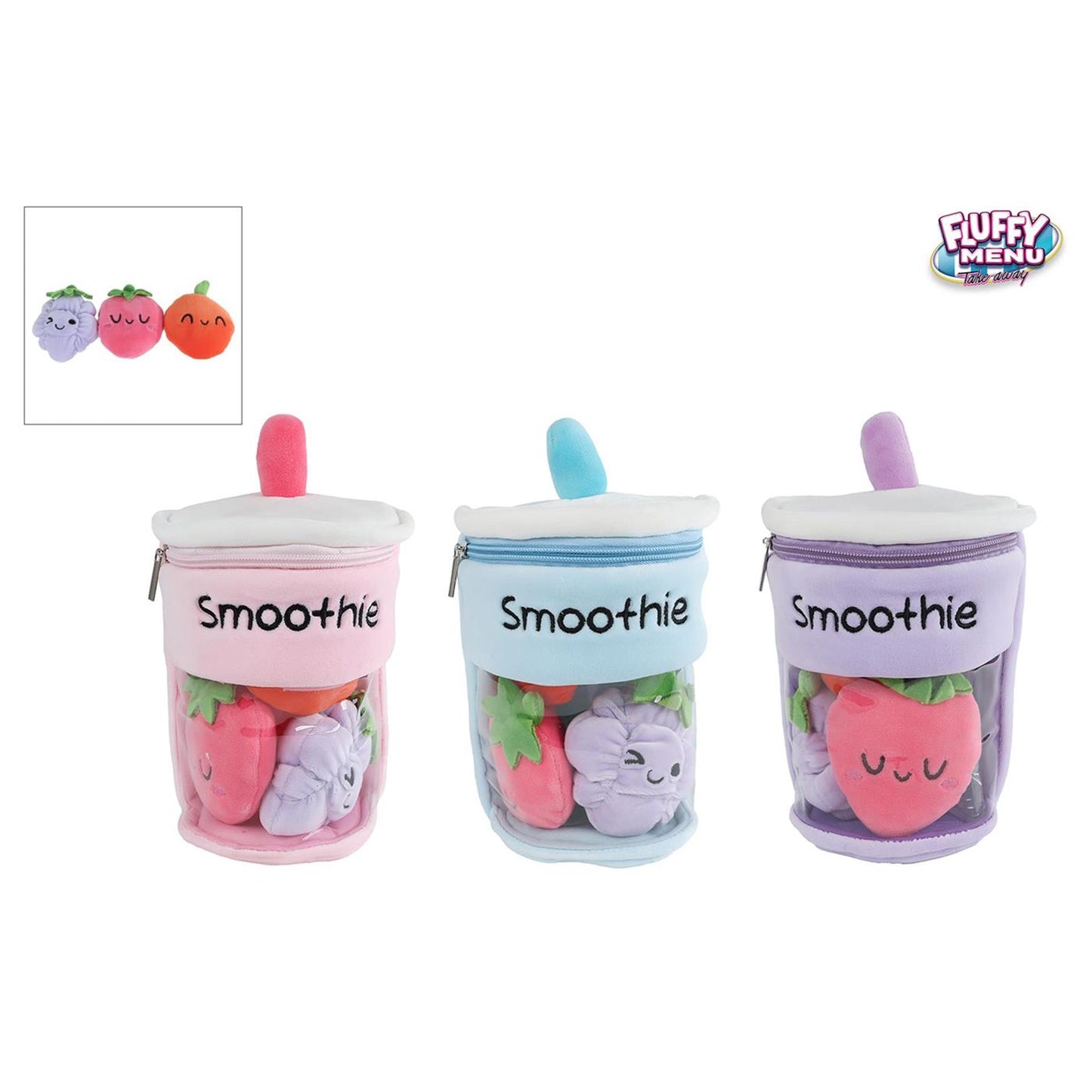Fluffy Menu pluche Smoothie 25cm