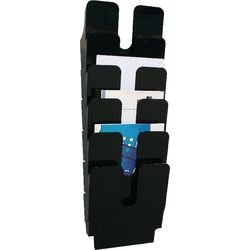 Folderhouder Durable Flexiplus A4 zwart pak 6 stuks