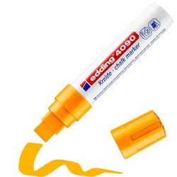 Krijtmarker Edding 4090 beitelvormige punt 4-15mm oranje