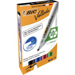 BIC Whiteboard marker 1701 velleda kunststofhouder breed 1-5mm assorti rond