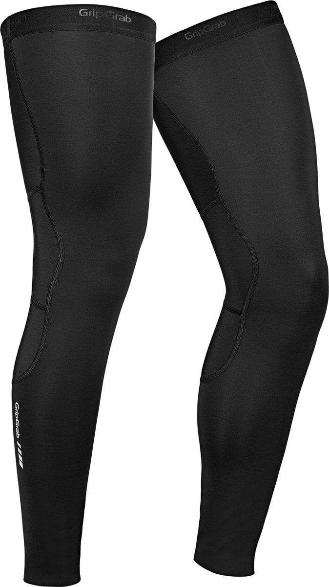 GripGrab - aquarepel 2 leg warmers waterafstotende beenstukken thermal winter fiets beenwarmers - zwart - unisex - maat m