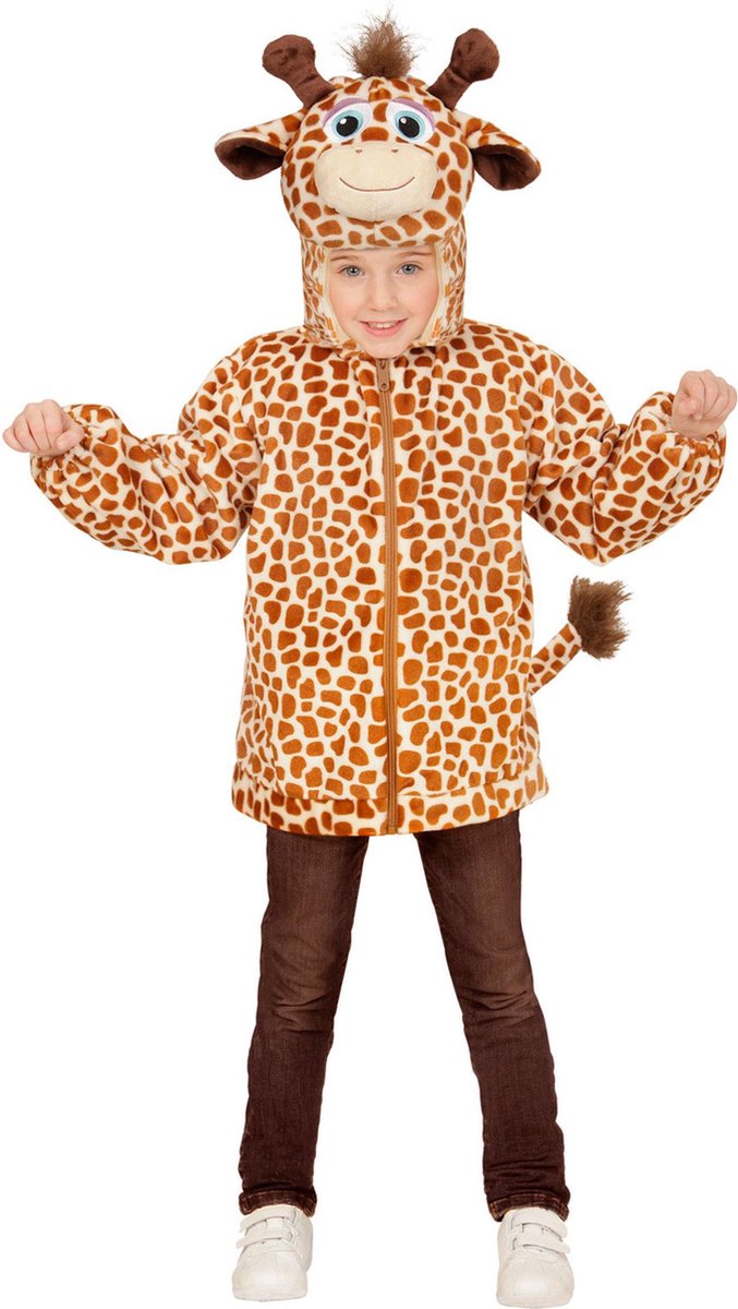 Widmann Vest met capuchon giraffe voor kinderen - verkleedkleding - 86 92