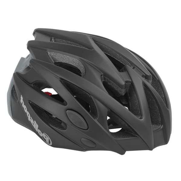 Polisport helm Twig mat zwart grijs M 55-58cm easy-lock
