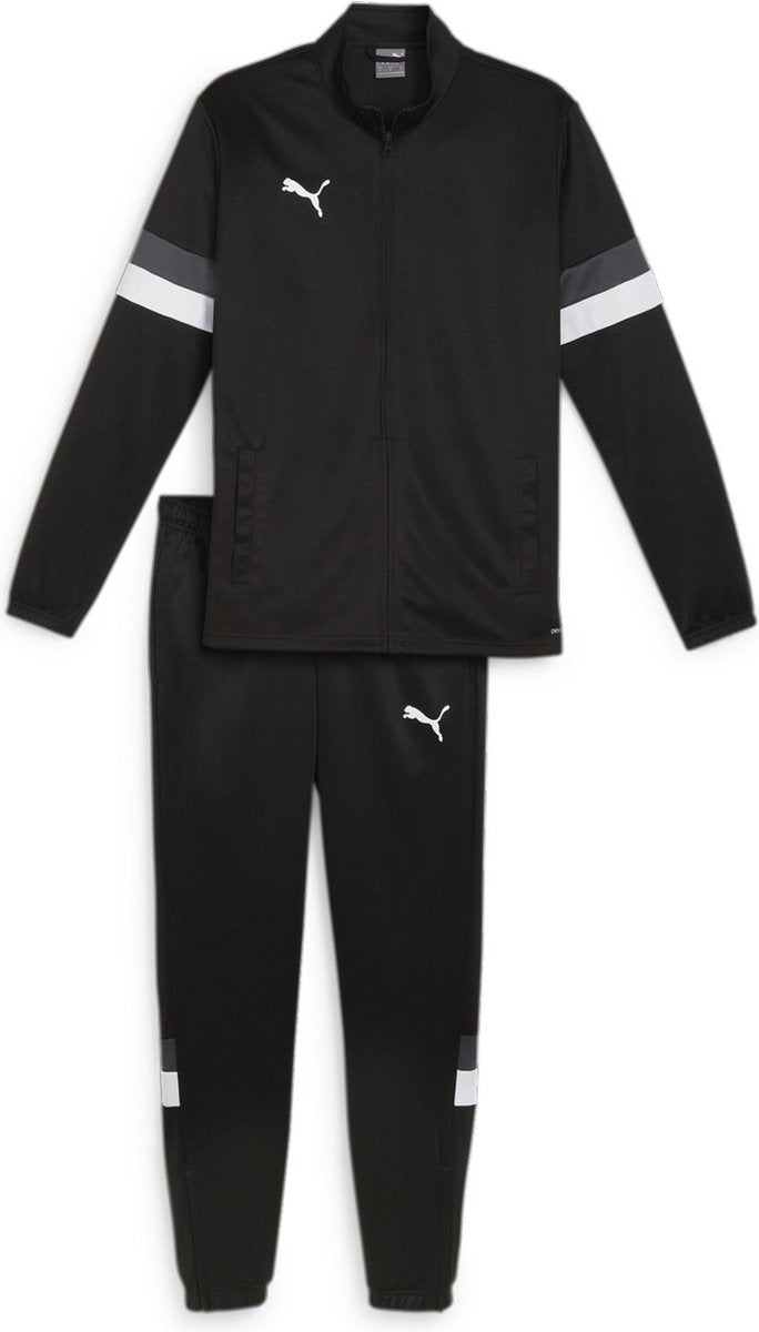 PUMA teamrise tracksuit heren trainingspak - black- black