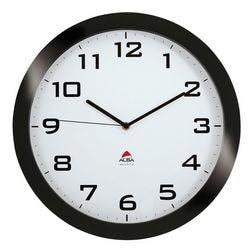 Wandklok Alba HORISSIMO N 38cm zwart