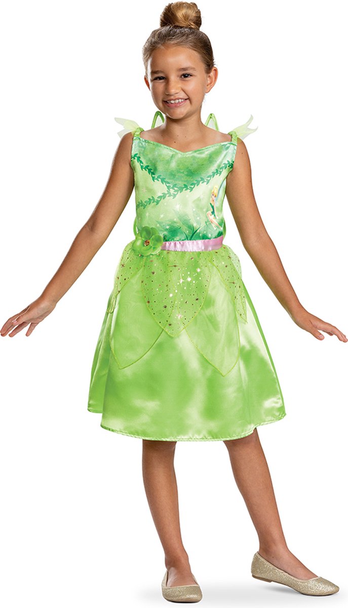 Disguise Disney - tinker bell, tinker bell jurk classic , maat s (5 - 6 jaar), meisjes
