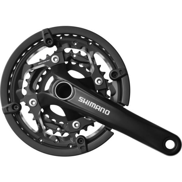 Shimano Crankstel 3 x 10-speed trekking fc-t551 met 175mm crankarm 44-32-24t - incl. bb52 - zwart