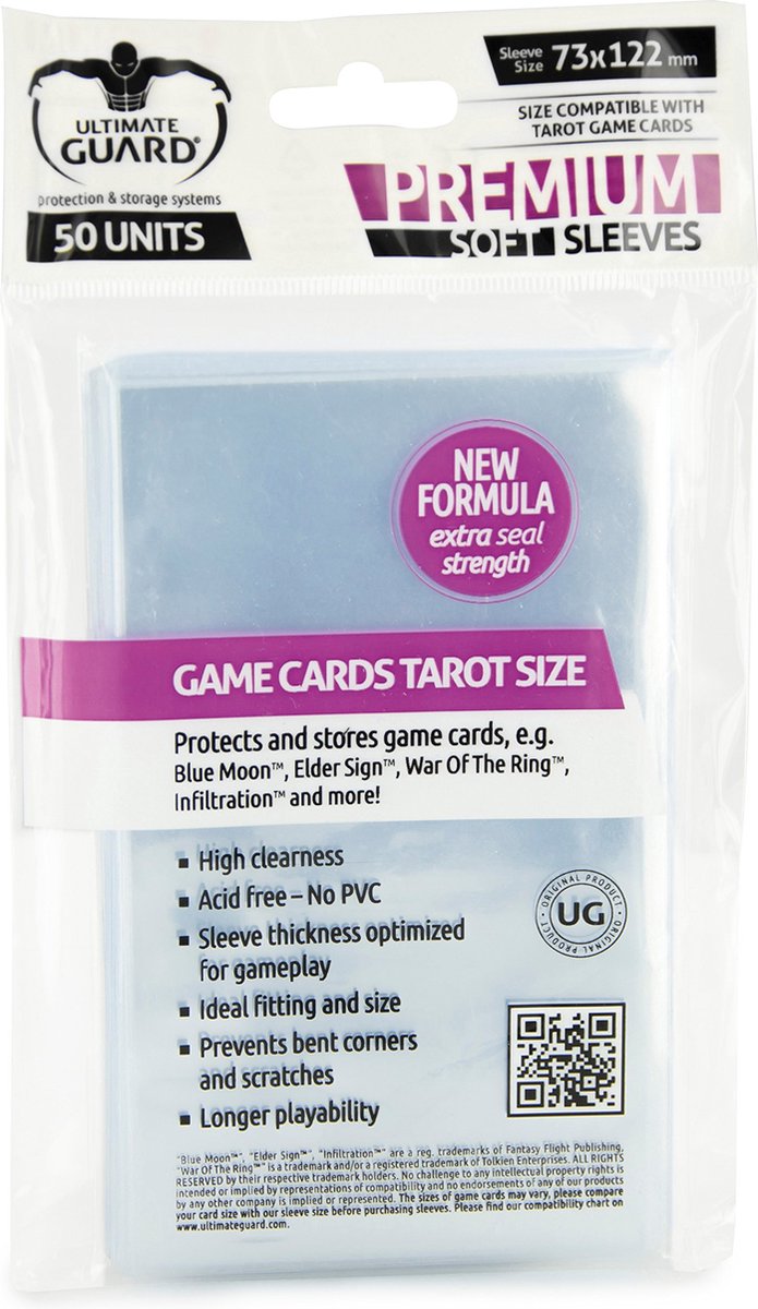 Ultimate Guard board game sleeves (50) - tarot