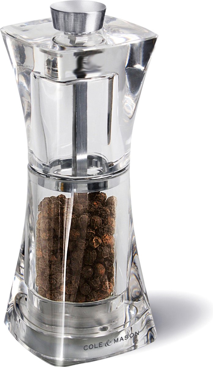 Cole Mason - crystal pepper mill 12.5 cm