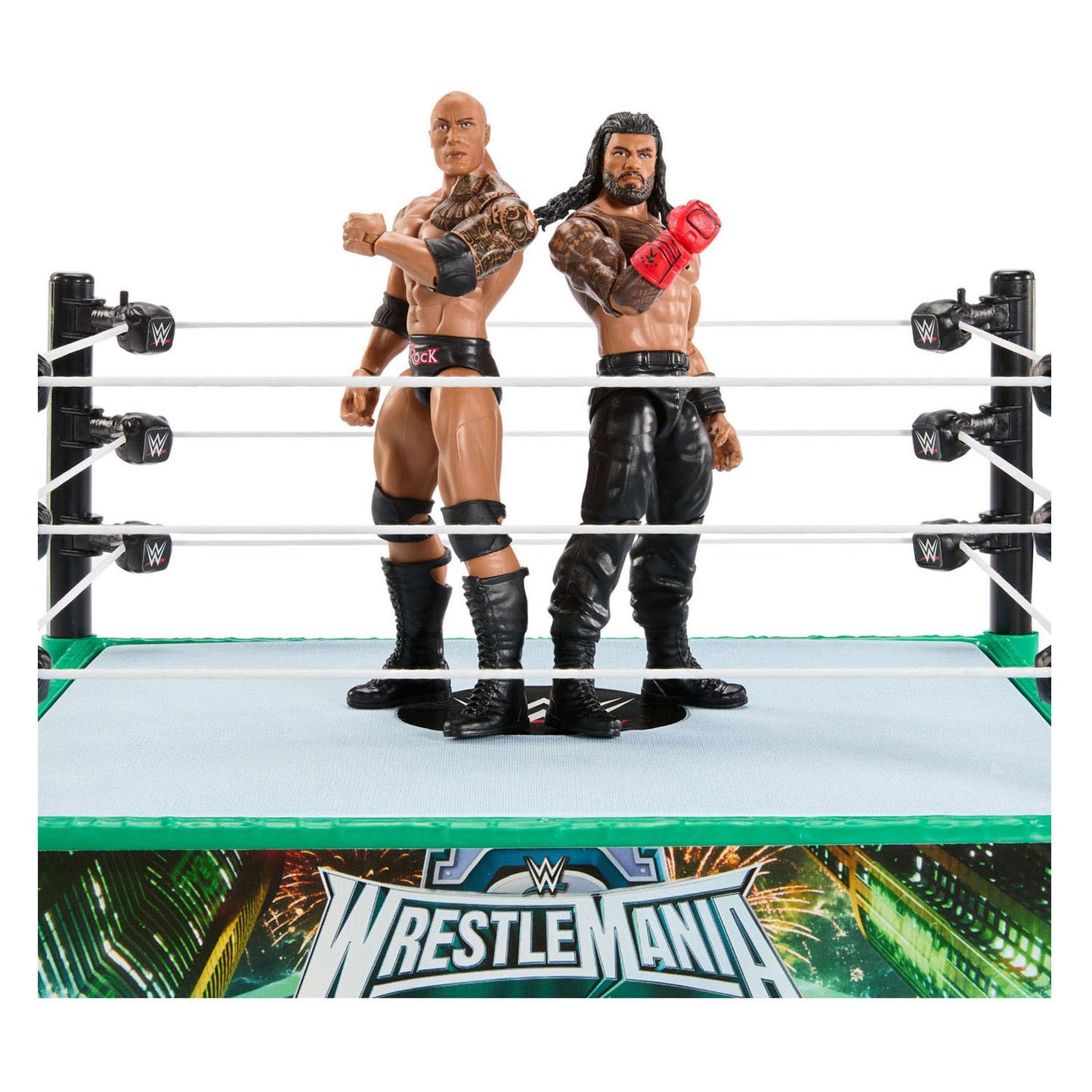 Mattel Wwe vechtring met 2 speelfiguren