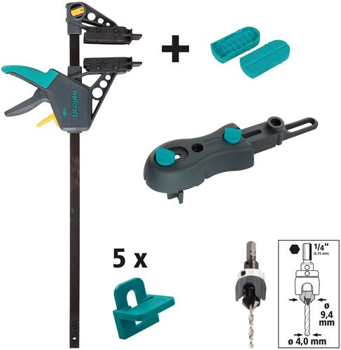 Wolfcraft terrasbouwset | 11-delig | 1 set - 6988000