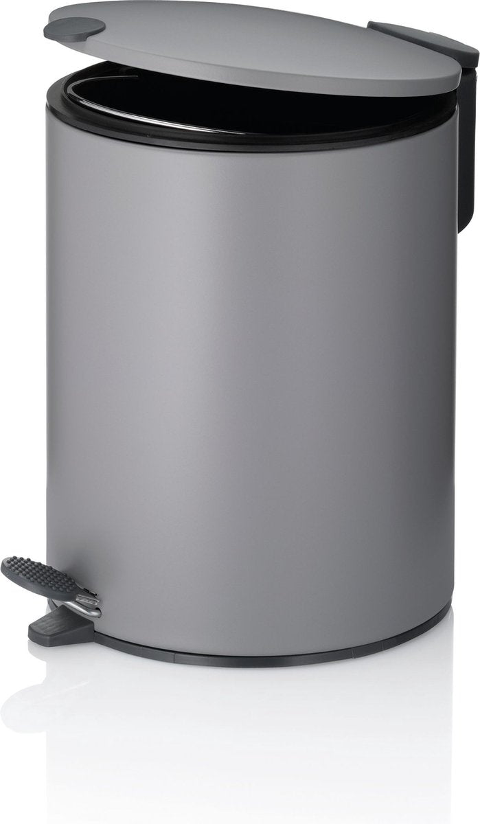 Kela Pedaal afvalemmer, 5 l, licht grijs - | mats