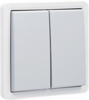 NiKO Opbouw serie schakelaar 230v spatwaterdicht dubbel